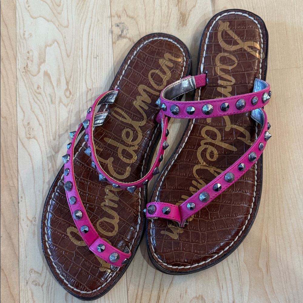 Sam Edelman Pink Studded Sandals